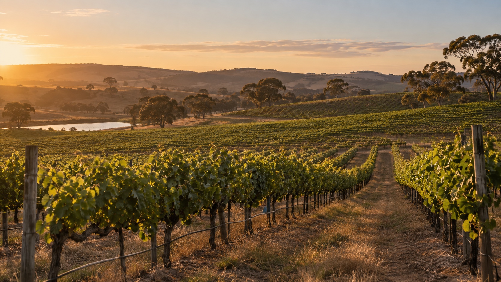 Australian vineyard landscape